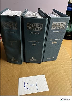 Emmet On Title 19th Ed By Farrand Looseleafs Set Of 3 Volumes Updated Till 2023