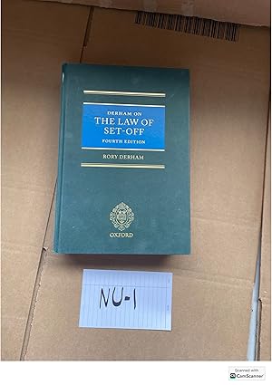 Derham On The Law Of Set-Off 4th Ed By Rory Derham