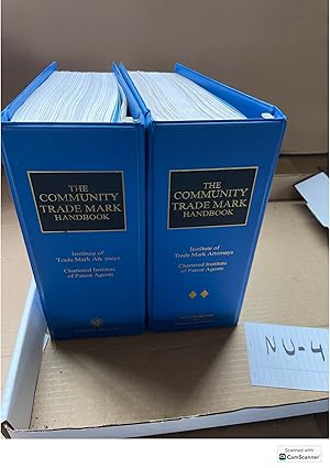 The Community Trade Mark Handbook Looseleafs Set Of 2 Volumes