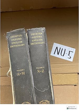 The Shorter Oxford English Dictionary On Historical Principles 3rd Ed Volume...
