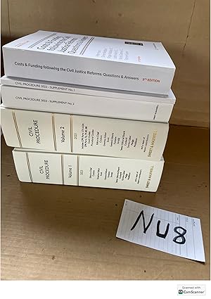 Civil Procedure 2023 The White Book Service Volume 1 And 2 With Supplements...