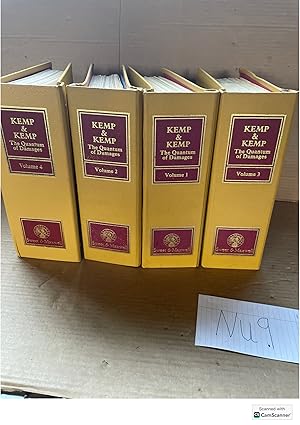 Kemp And Kemp The Quantum Of Damages Looseleafs Set Of 4 Volumes Sweet And Maxwell