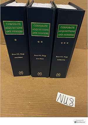 Corporate Acquisitions And Mergers Looseleafs Volume 1, 2 And 3 By Peter F....