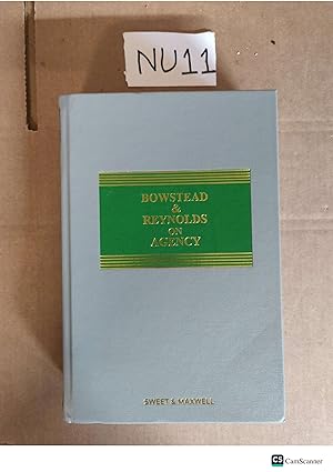 Bowstead And Reynolds On Agency 22nd Sweet And Maxwell common law library