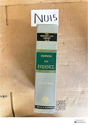 Phipson on Evidence 14th ed the Common Law Library Sweet and Maxwell