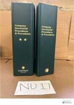 Company Secretarial Procedures & Precedents Looseleafs Set Of 2 Volumes LexisNexis Butterworths